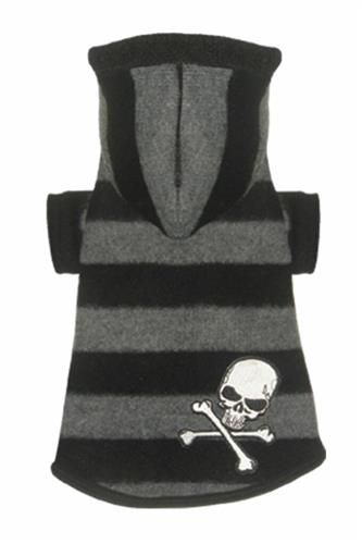 Super Soft Grey Skull Hoodie, Size: S