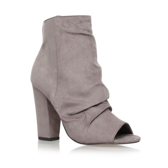 Taupe Miss KG Peeptoe Ankle Boots *NEW*