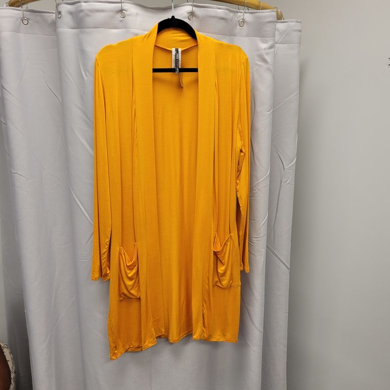 Mustard Cardigan *New* Sizes 1X-3X
