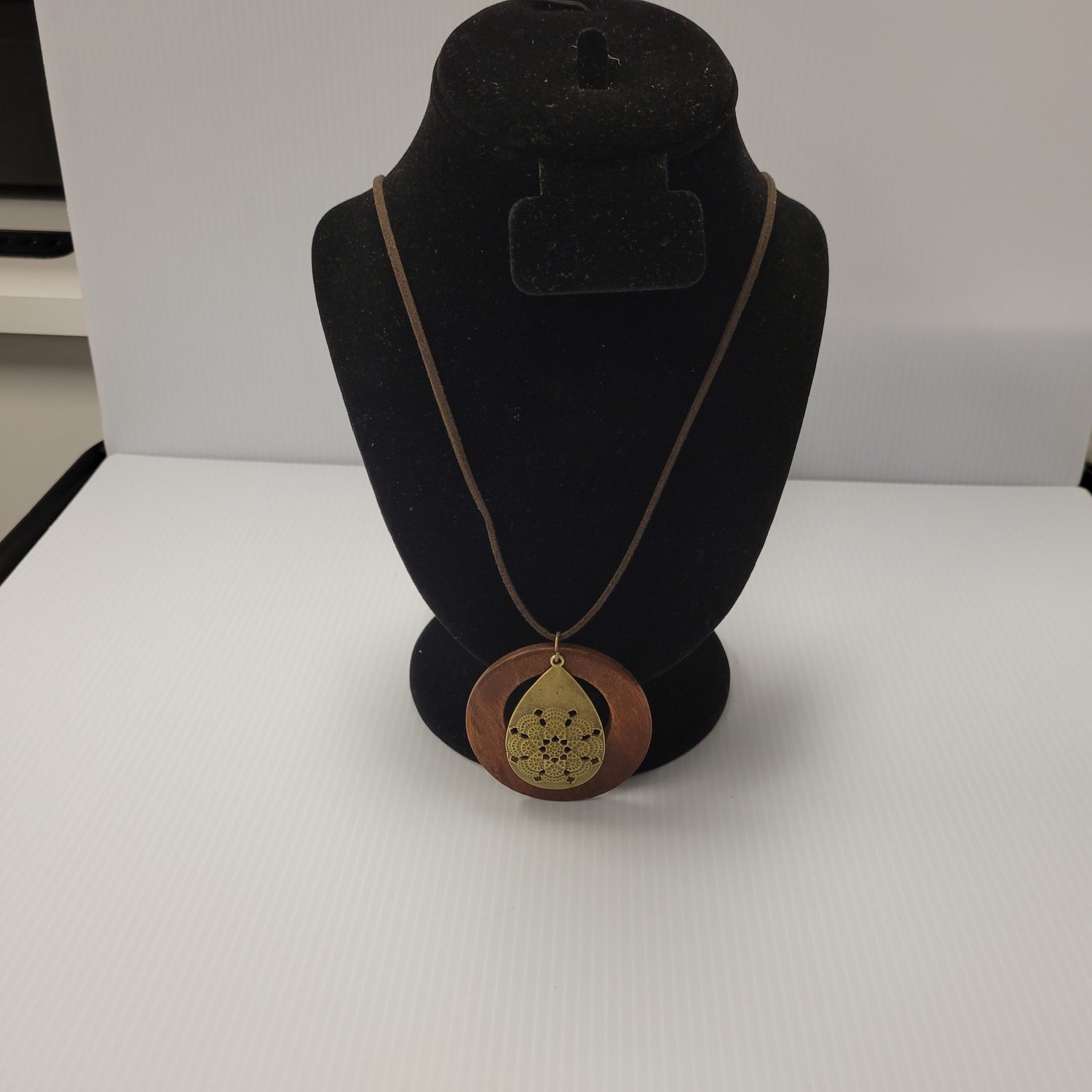 Teardrop Wooden Pendant