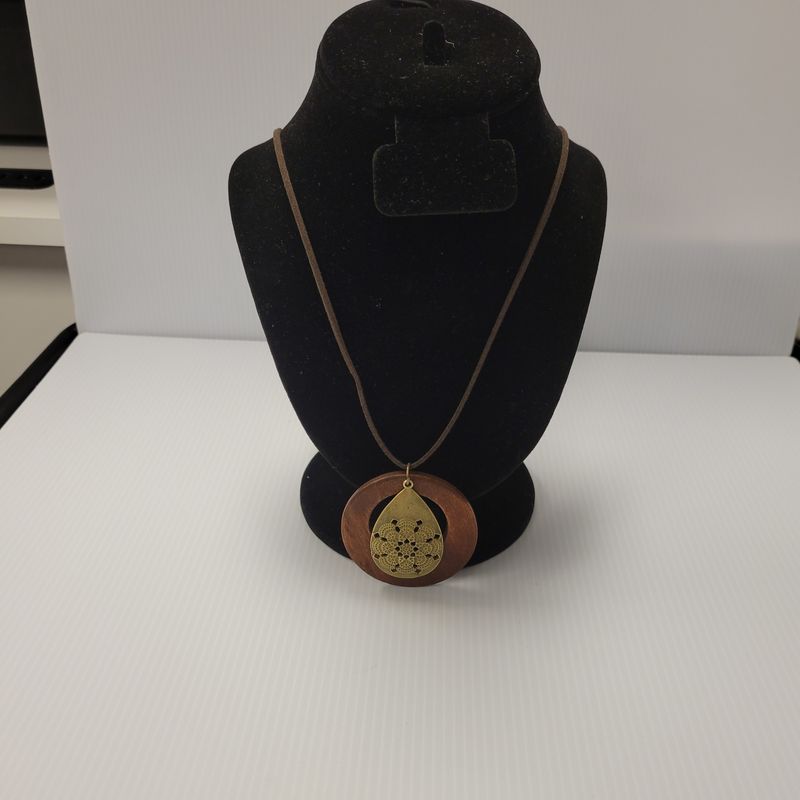 Teardrop Wooden Pendant