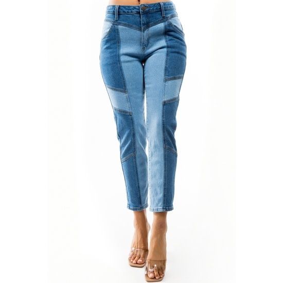 Colorblock Boyfriend Jean Jr&#39;s Sizes (NEW)