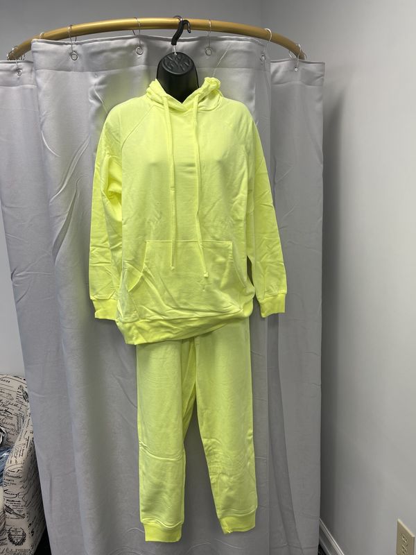 Neon Lime Hoodie &amp; Jogger Set