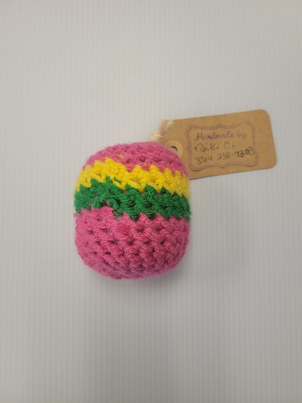 Crochet by Niki (Pink Striped Ball)