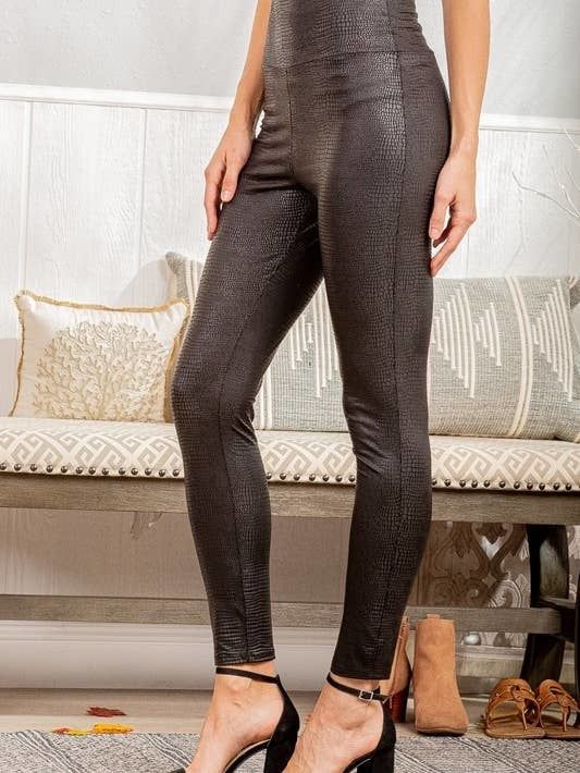 Plus Size Faux Leather Leggings
