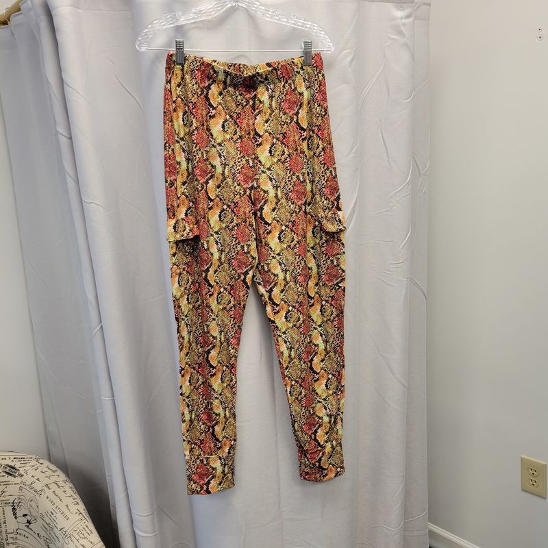 Minette Snake Print Leggings (1XL) Pre-owned
