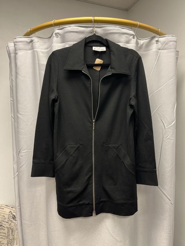 Elliot Lauren Black Front Zip Jacket (8) Pre-owned