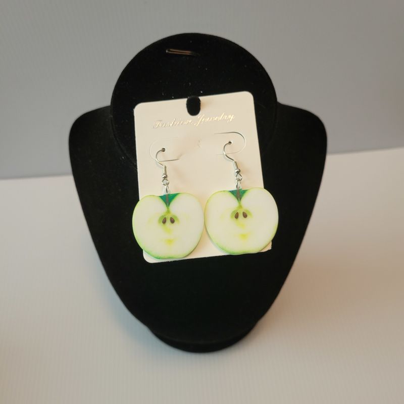 Sliced Apple Earrings