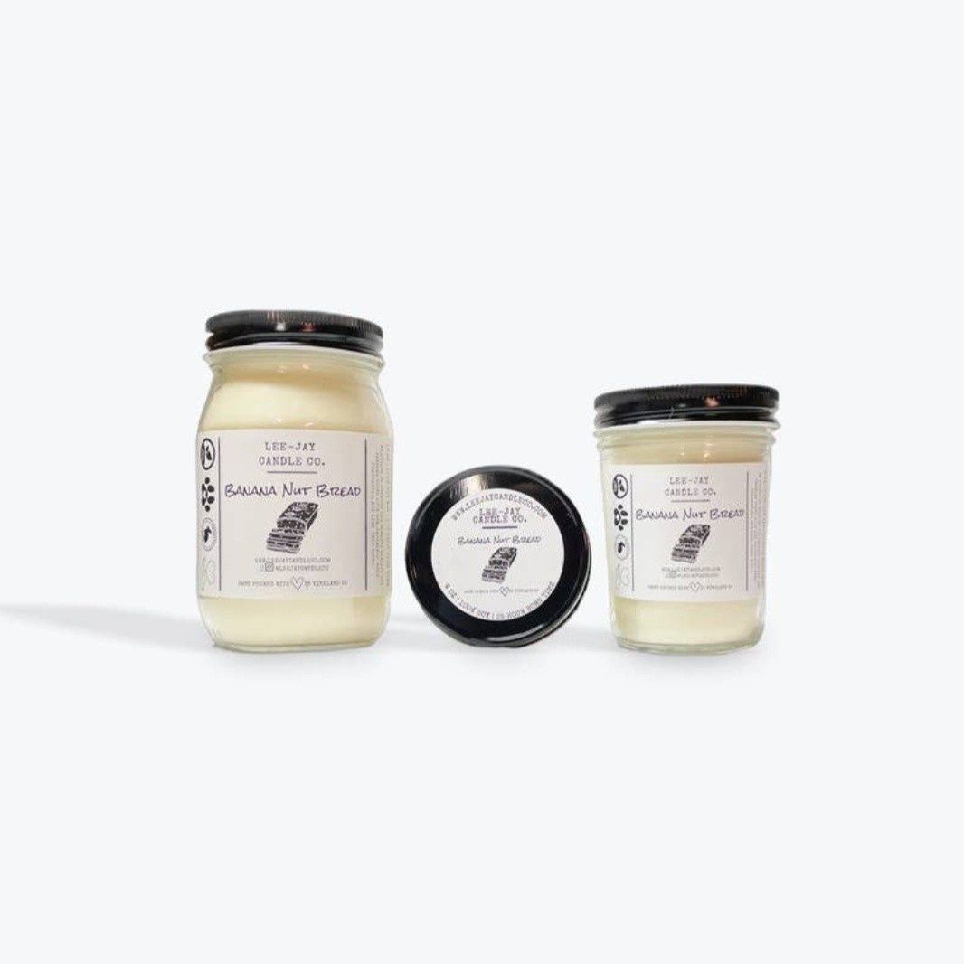 Lee-Jay Candle Co. Banana Nut Bread (8oz) Candle
