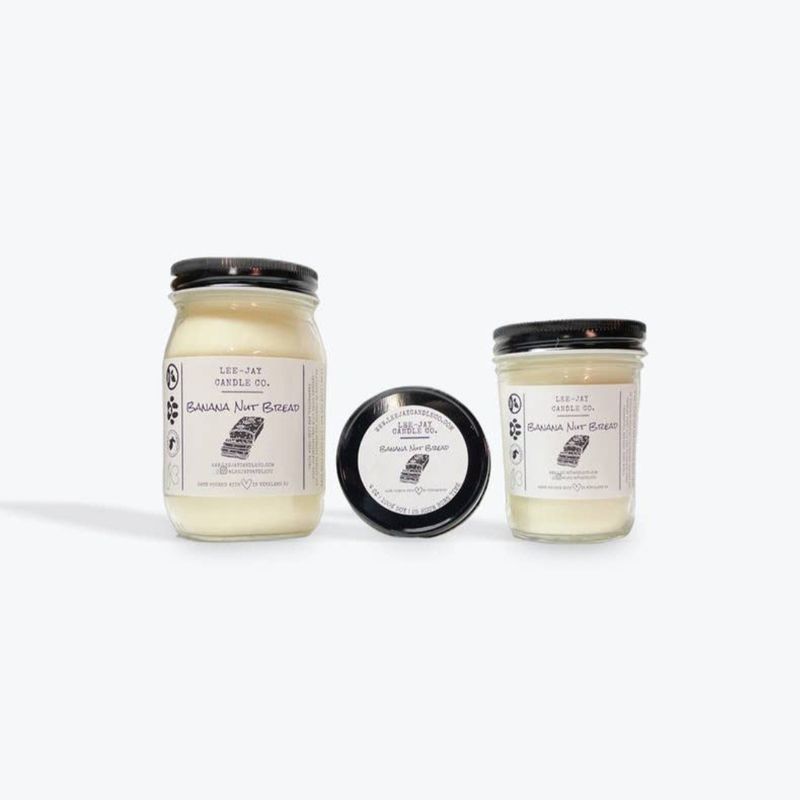 Lee-Jay Candle Co. Banana Nut Bread (8oz) Candle
