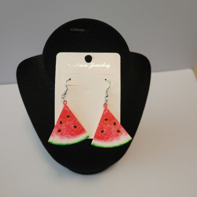Sliced Watermelon Earrings