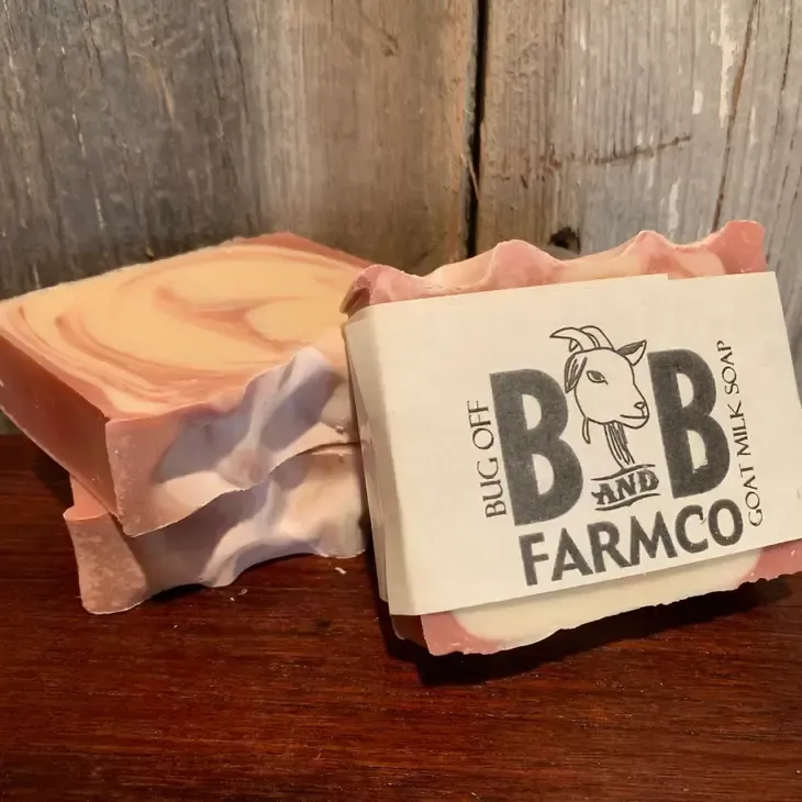 B and B Farmco Bug Off Goat Milk Soap  (4.75oz)