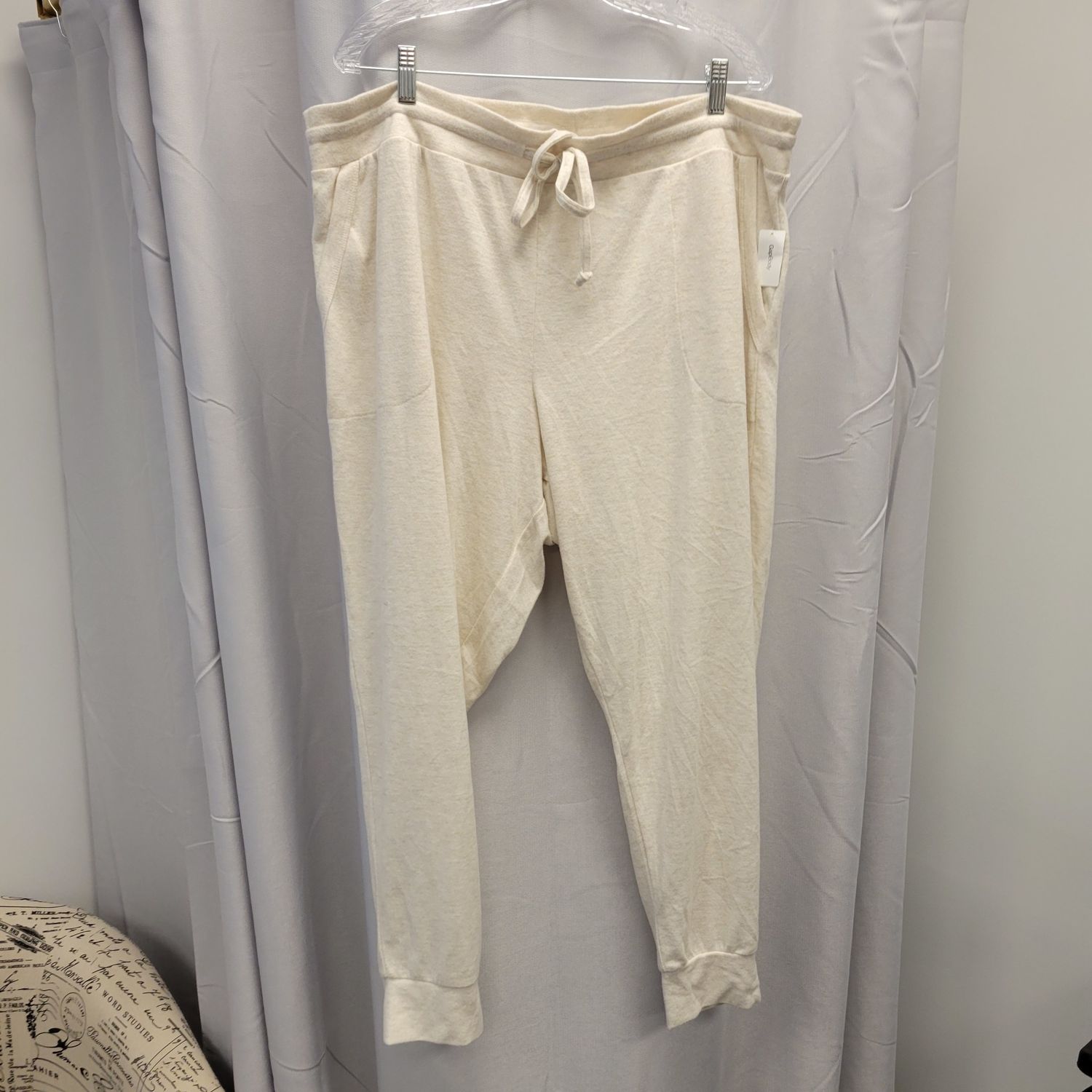 Gap Ivory Heather Softest Joggers (XXL) NWT