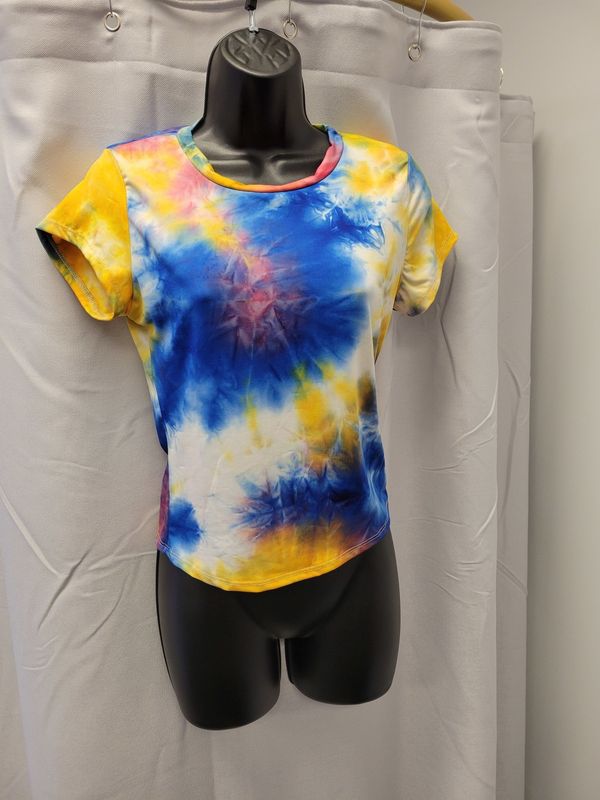 Multi-colored Tie Dye Tee (new)(S)