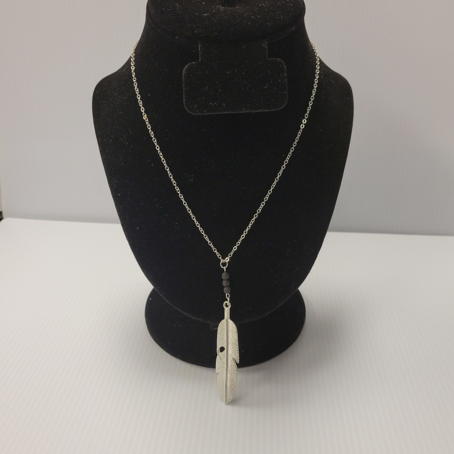 Silver Feather Pendant