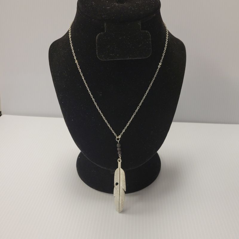 Silver Feather Pendant
