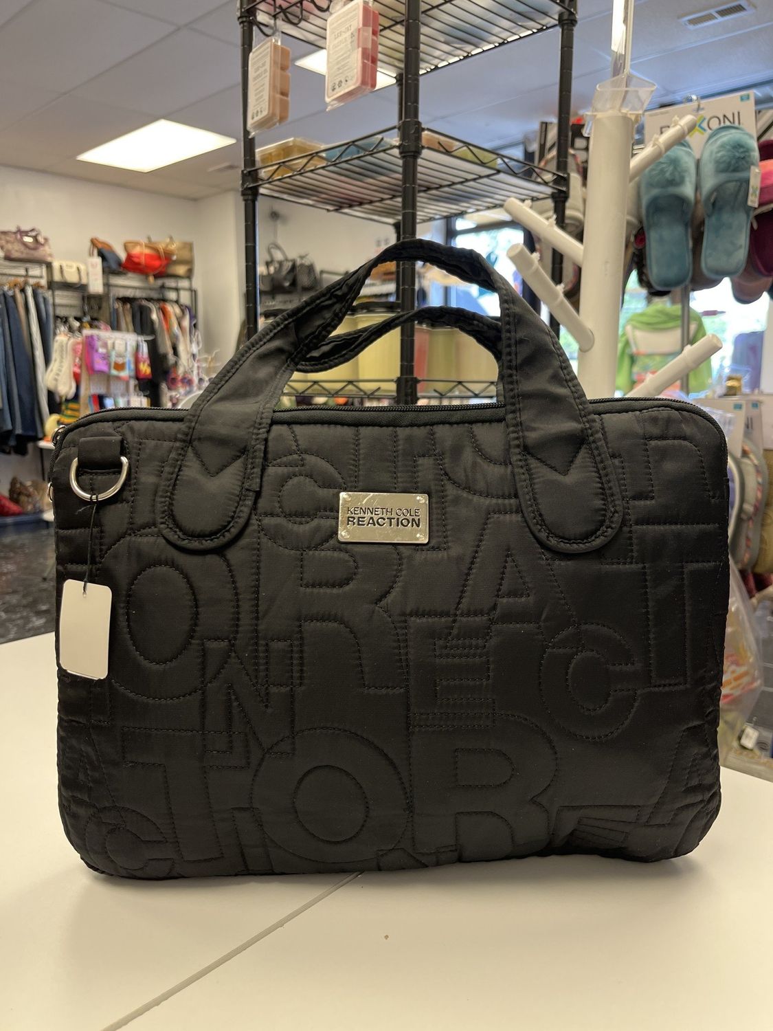 Kenneth Cole Reaction Quilted Laptop Bag Pre-owned