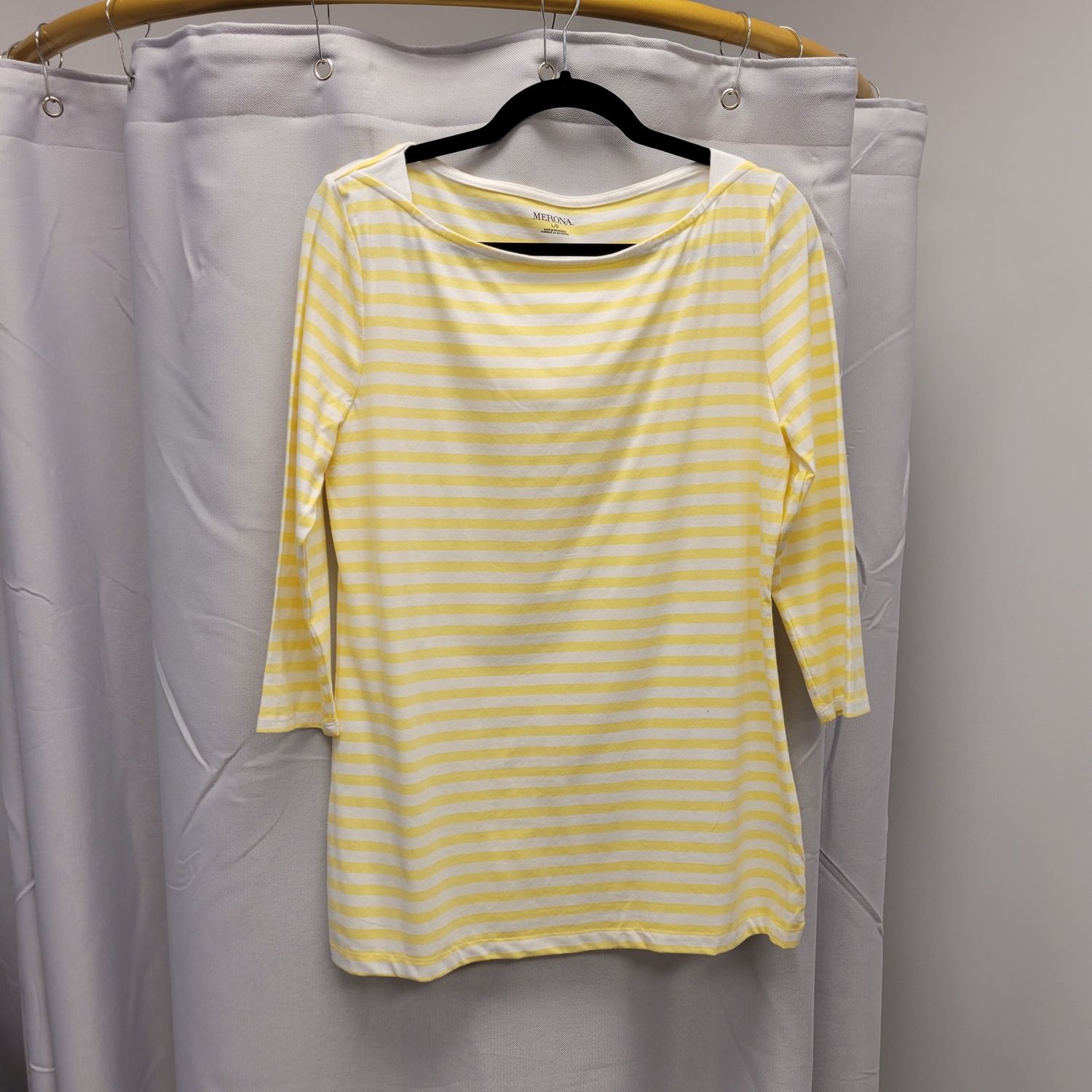 Merona Yellow/White Stripe (L)Pre-owned