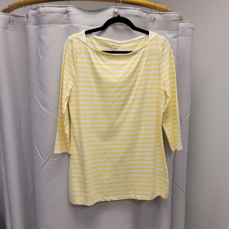 Merona Yellow/White Stripe (L)Pre-owned
