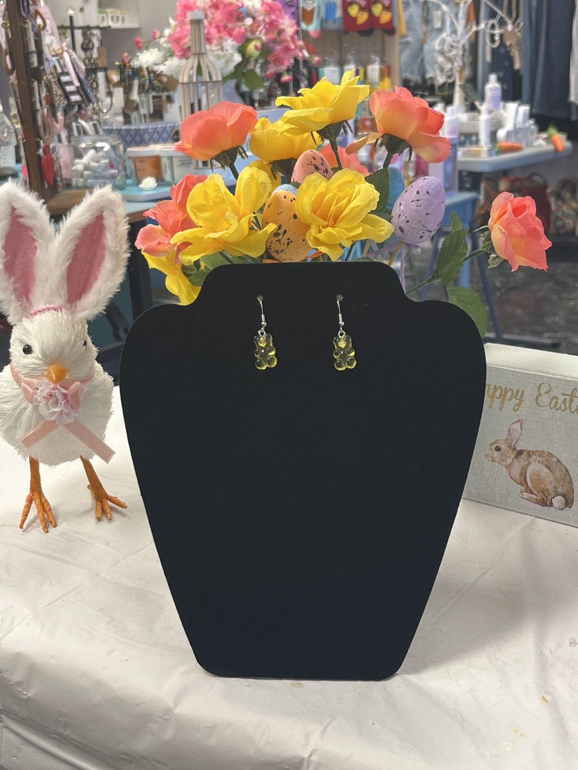 Yellow Gummy Bear Earrings