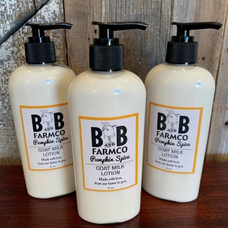 B and B Farmco Pumpkin Spice Goat Milk Lotion (8oz)