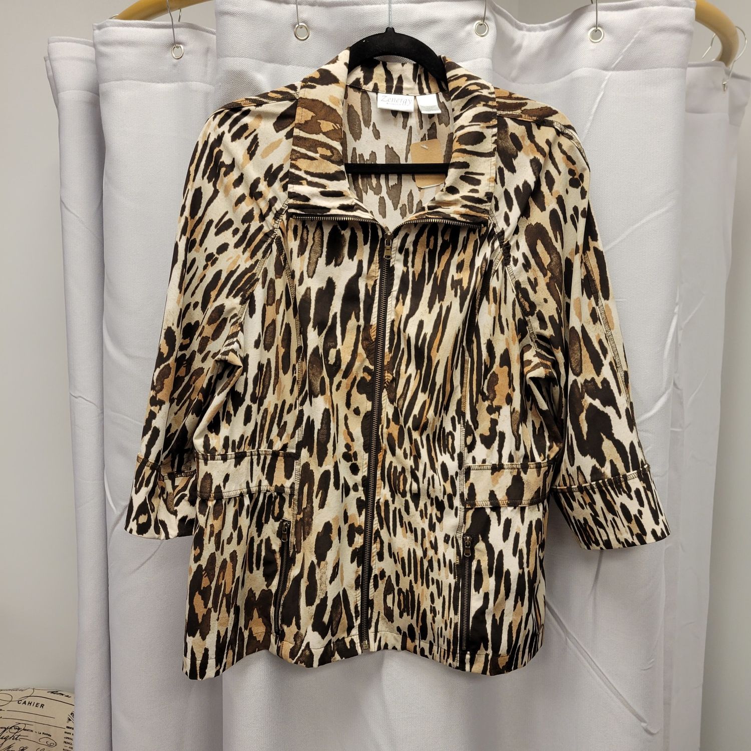 Lightweight Animal Print Jacket (2) L/12 Pre-owned