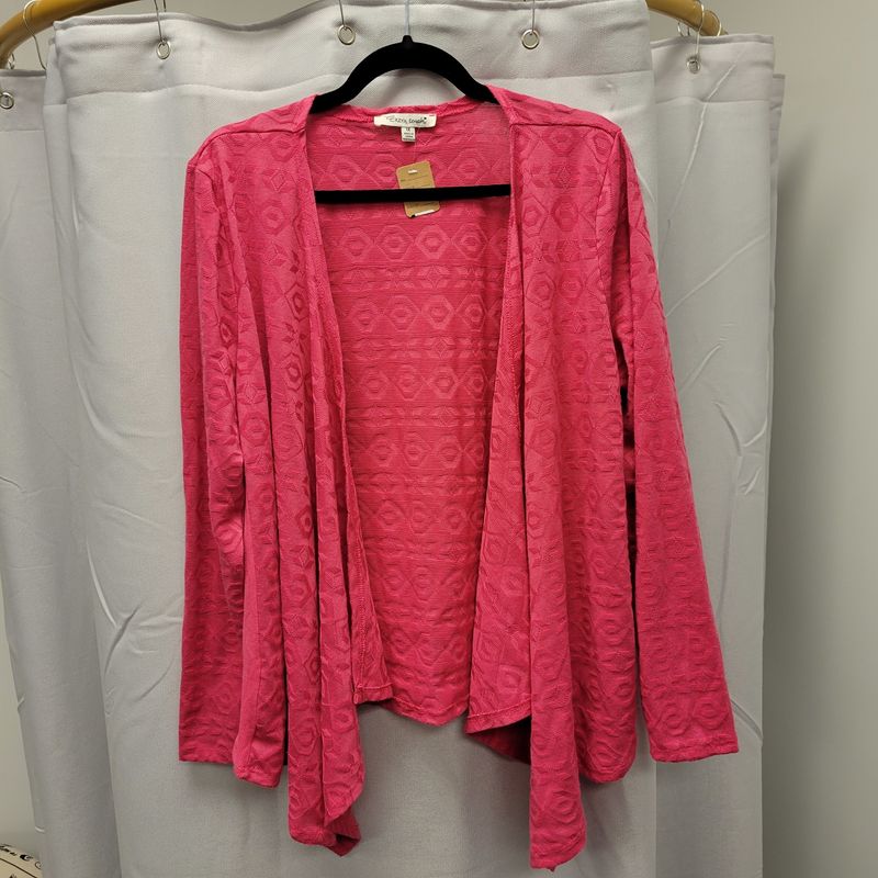 Extra Touch Pink Cardigan (1X) Pre-owned