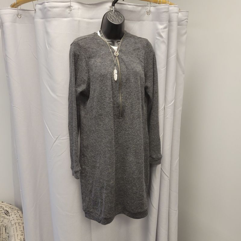 Michael Kors Charcoal Gray Sweater Dress (M) Pre-owned