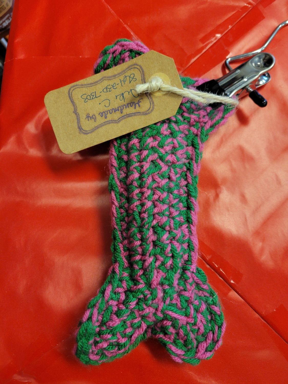 Crochet By Niki (Pink/Green Bone)