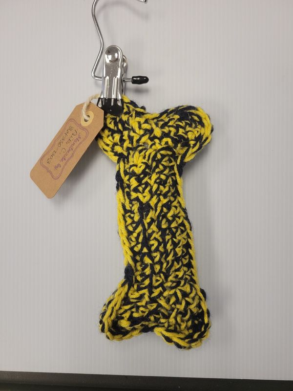 Crochet By Niki (Yellow/Blue Bone Toy)