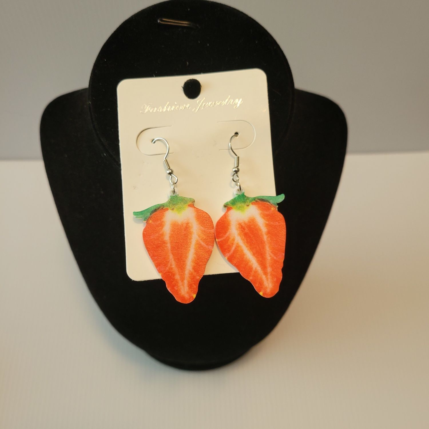 Sliced Strawberry Earrings