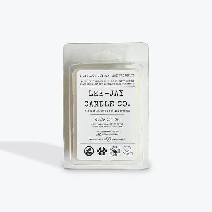 Lee-Jay Candle Co. Clean Cotton Soy Wax Melts (3oz)