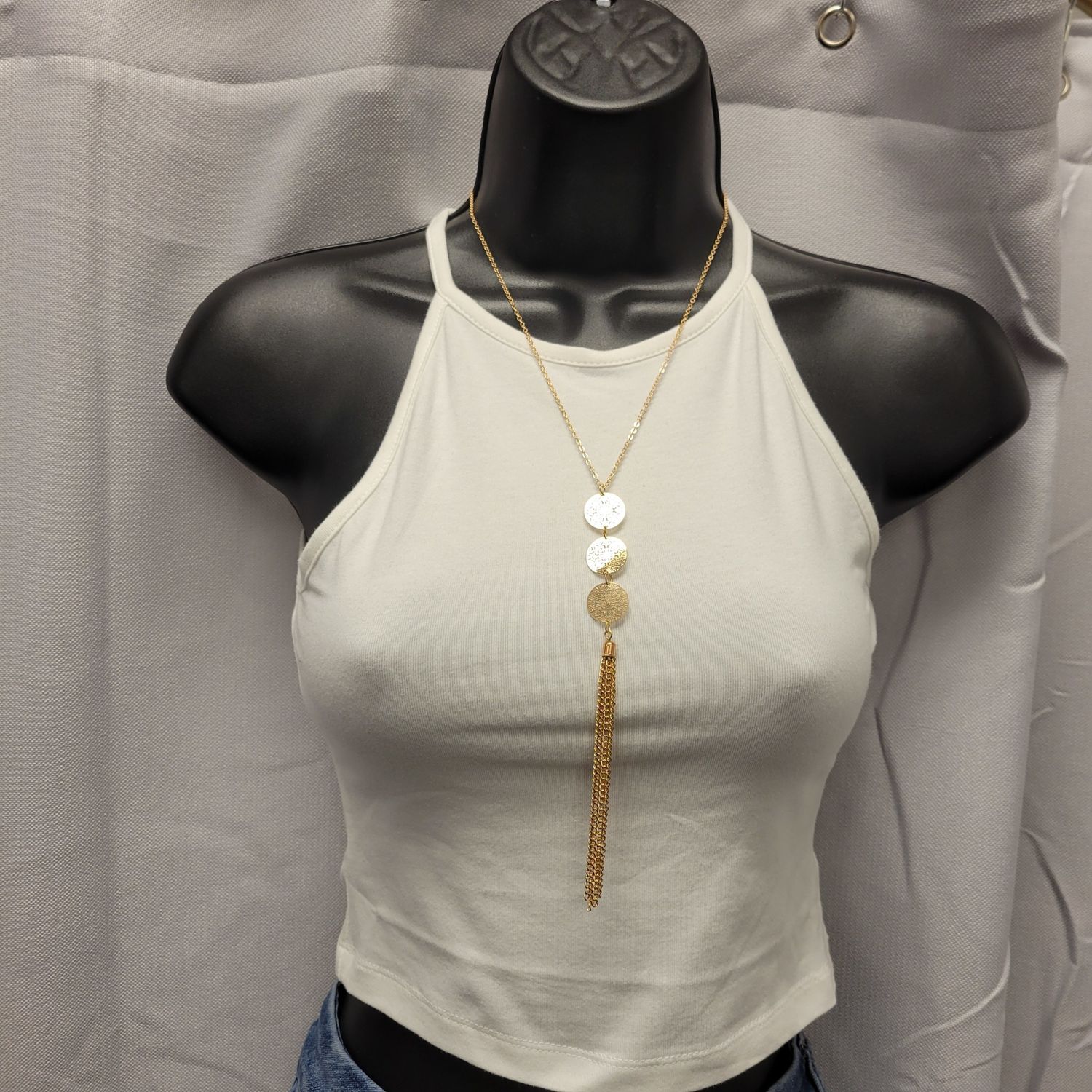 Gold Tassel Pendant