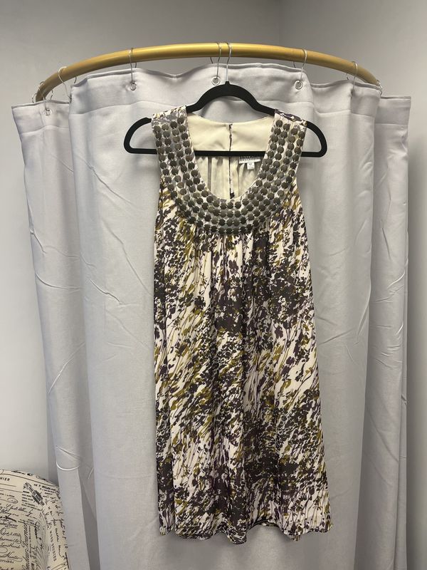 Isadora Collection Dress Cream/Olive/Plum (12)