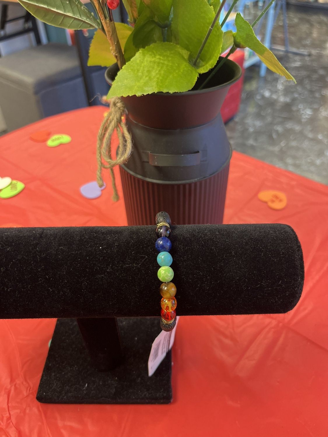 Lava Stone and Chakra Healing Stones Bracelet &quot;NEW&quot;