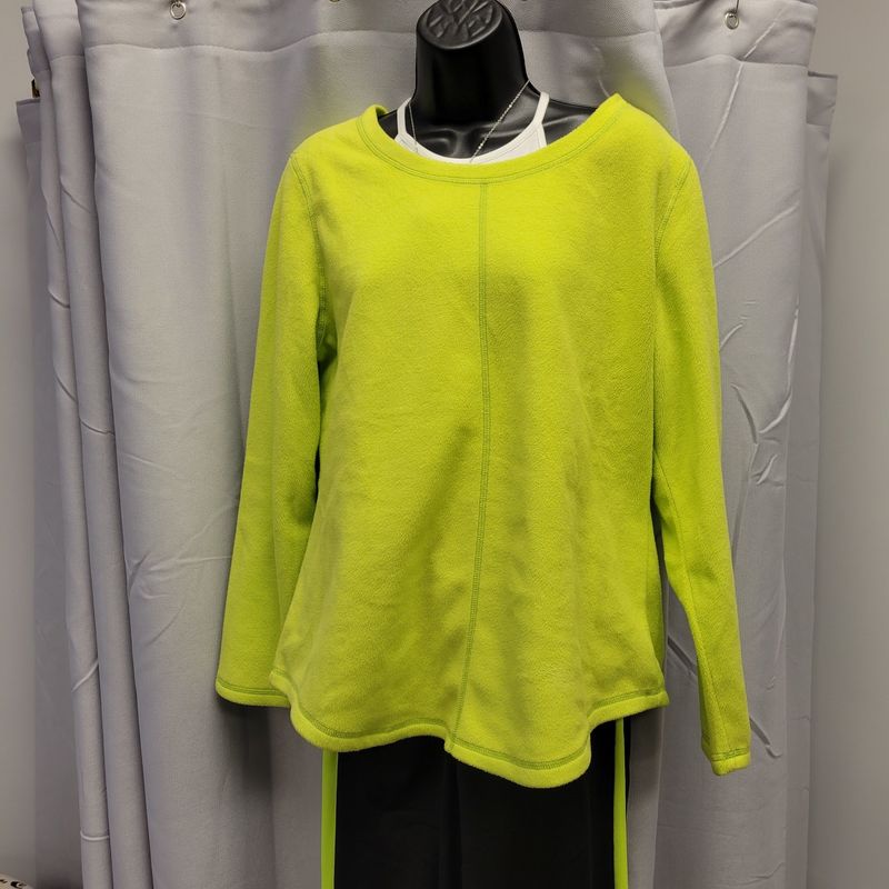 Kim Rogers Neon Green Pullover (L) Pre-owned