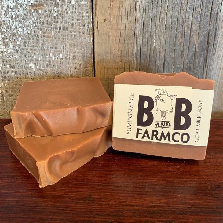 B and B Farmco Pumpkin Spice Goat Milk Soap (4.75oz)