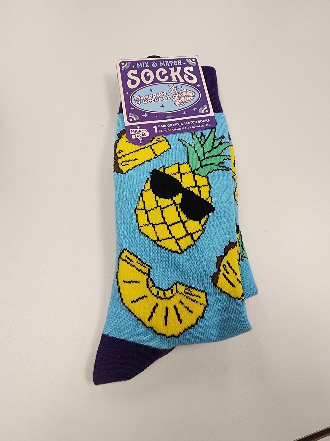 Mix &amp; Match Socks (Pineapple &amp; Coconut) OS