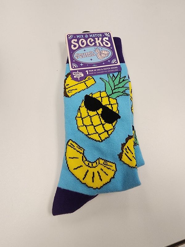 Mix &amp; Match Socks (Pineapple &amp; Coconut) OS