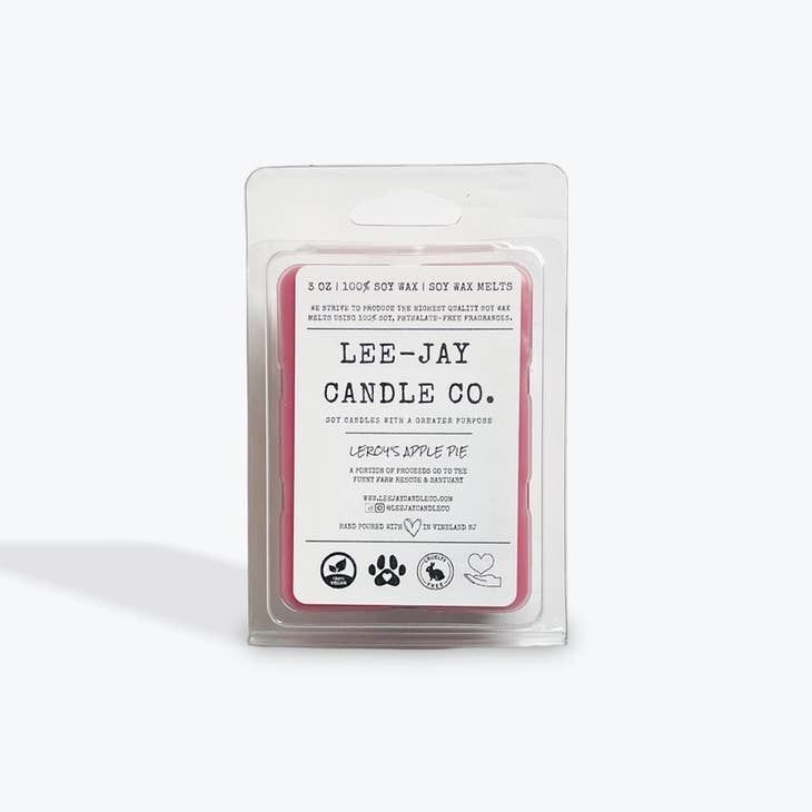 Lee-Jay Candle Co. Leroy&#39;s Apple Pie Soy Wax Melts (3oz)