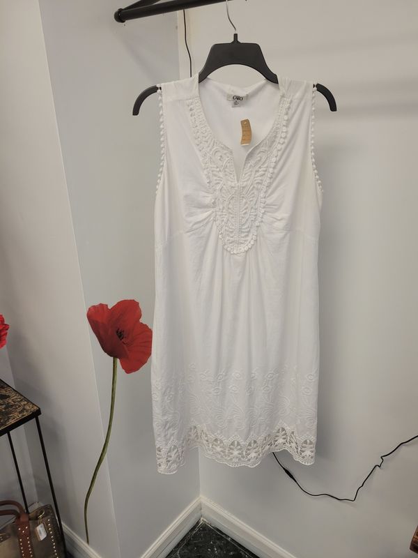 Cato White Dress