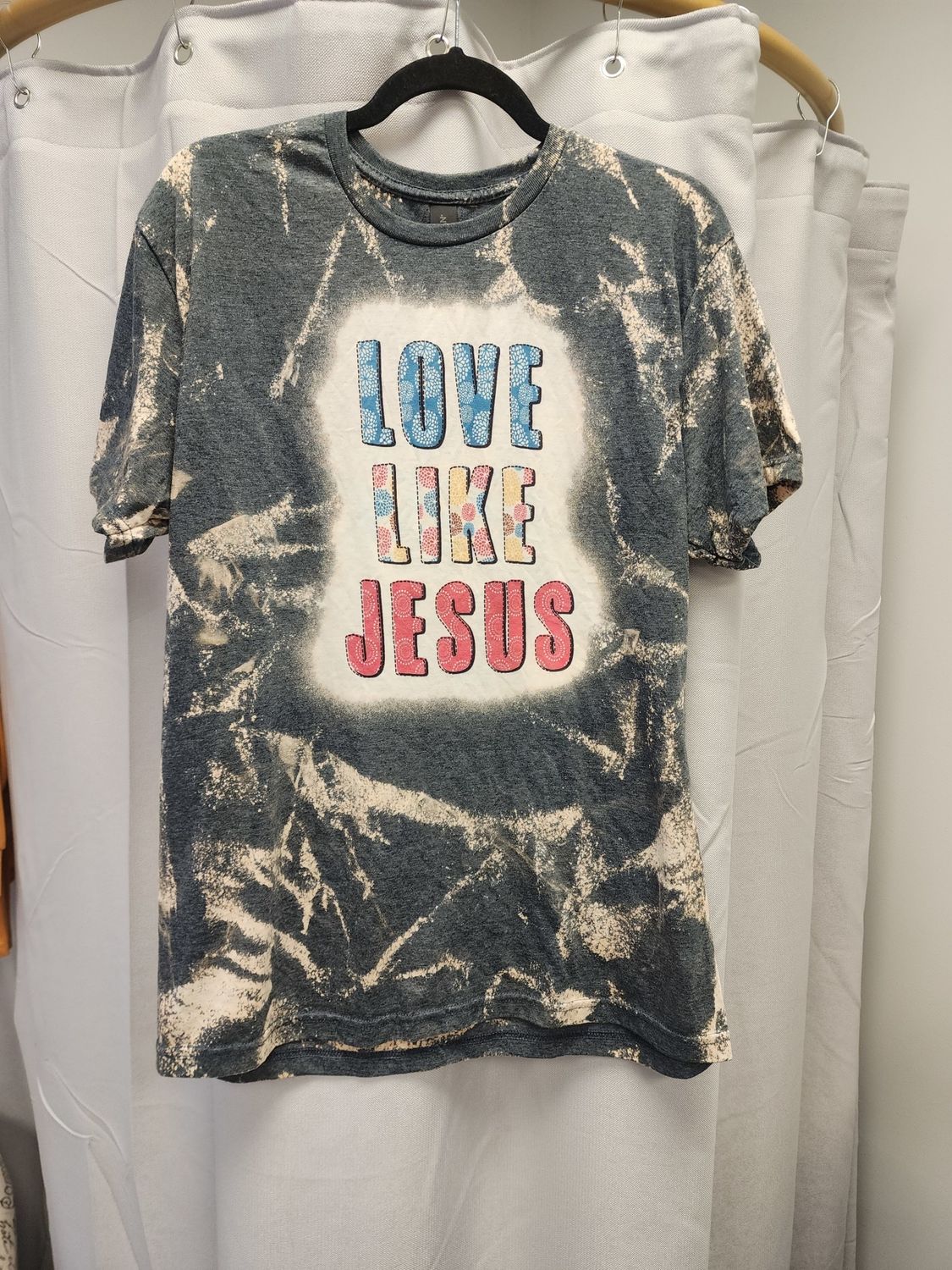 Bleached Black &quot;Love Like Jesus&quot; Tee (L)*New*
