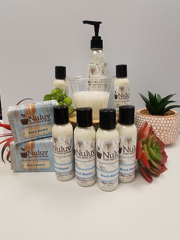 Nuluv Goat Milk Lotion (2oz)- Beach Blanket