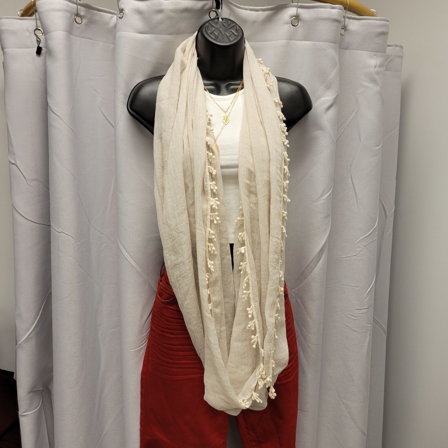 Do Everything In Love Beige Infinity Scarf (OS) Gently used