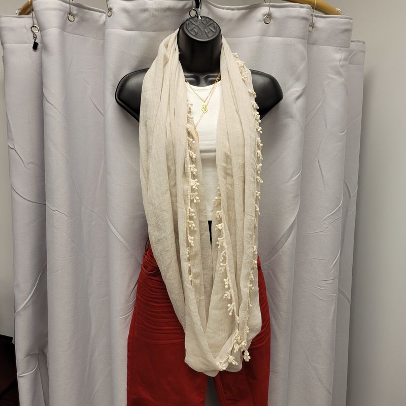 Do Everything In Love Beige Infinity Scarf (OS) Gently used