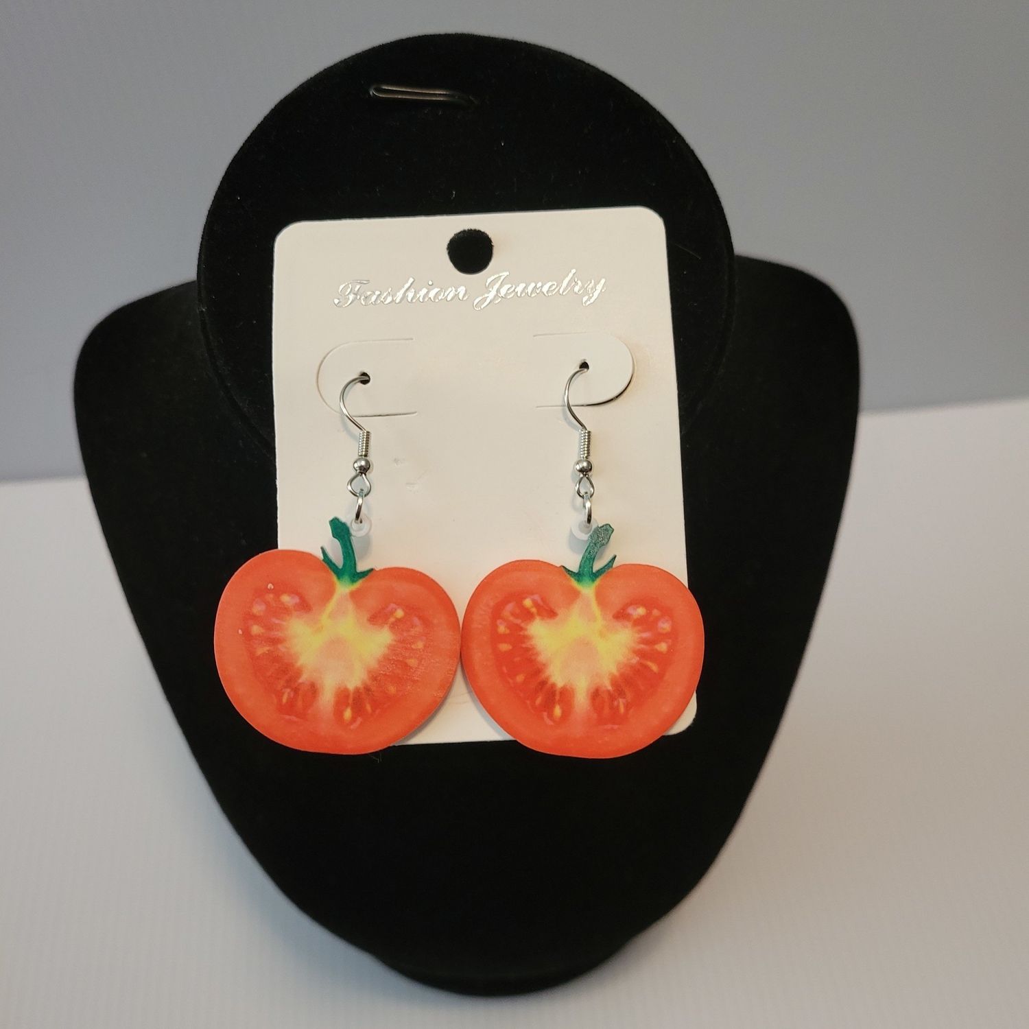Sliced Tomato Earrings
