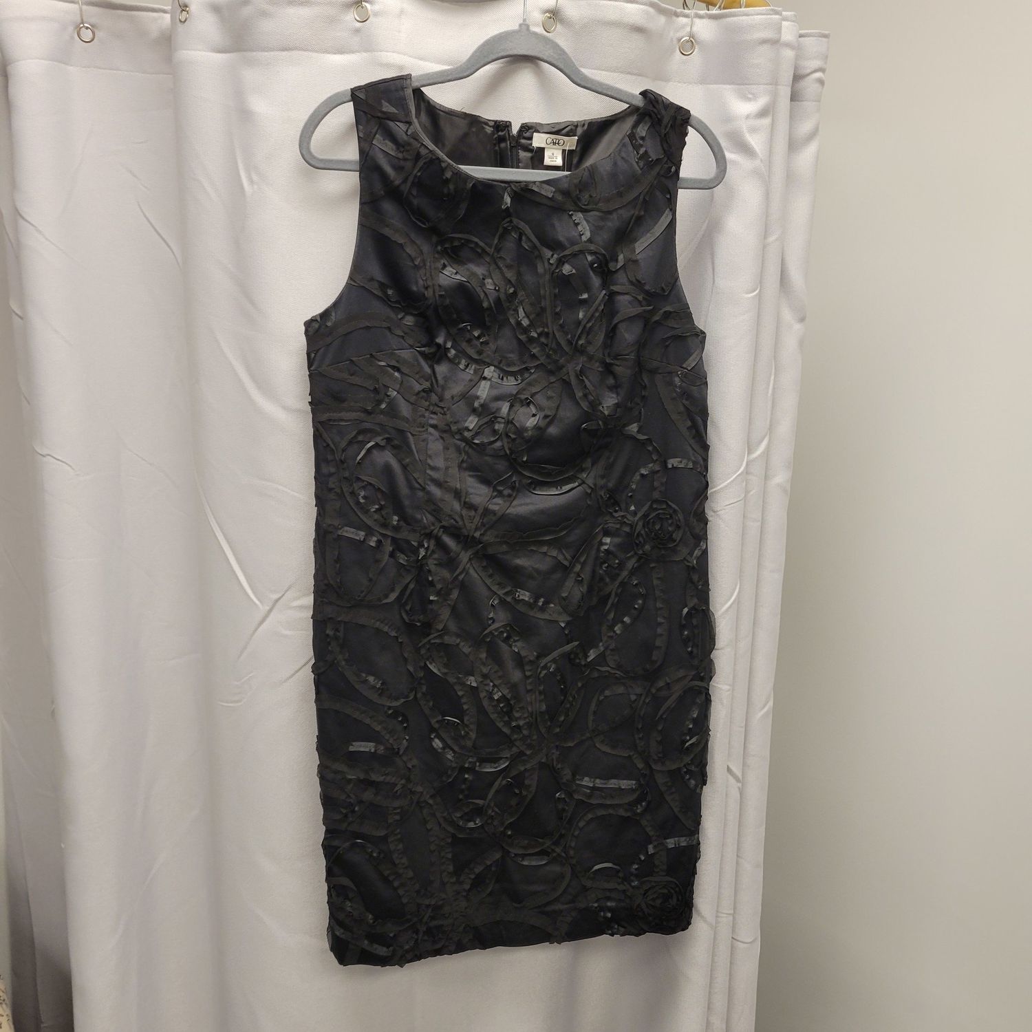 Cato Black Textured Dress (16) Pre-owned