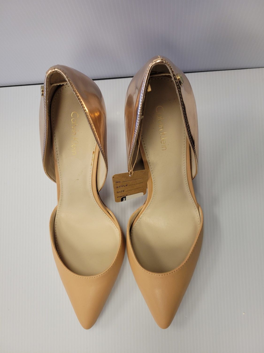 CK Nude/Gold Heels (8)