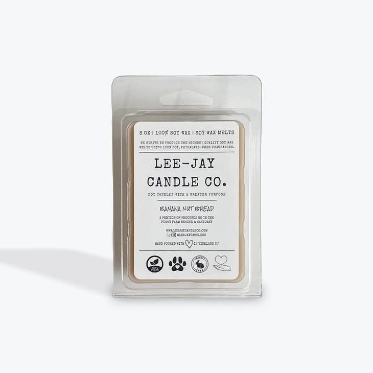 Lee-Jay Candle Co.Banana Nut Bread Soy Wax Melts (3oz)