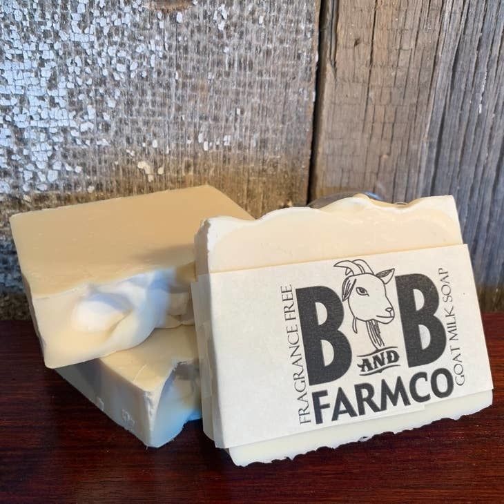 B and B Farmco Fragrance Free Goat Milk Soap
